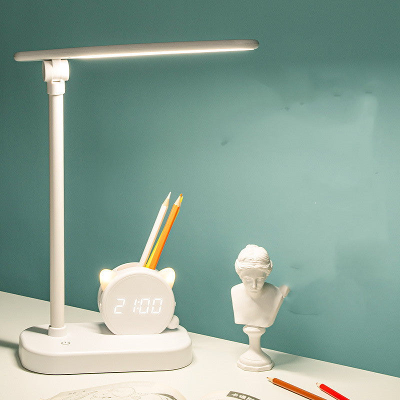 LED Desk Lamp with Clock