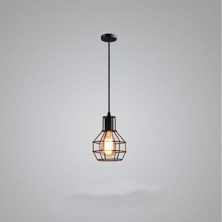 Industrial Cage Pendant Light