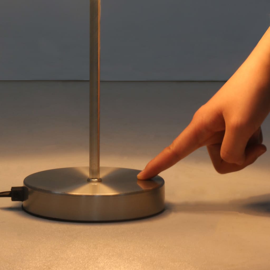 Smoky glass touch table lamps for a bedroom