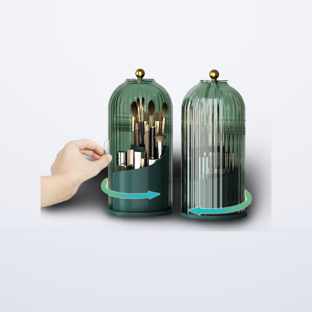 360° Makeup Brush Holder with Lid