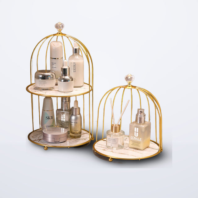 Vintage Birdcage Vanity Organizer