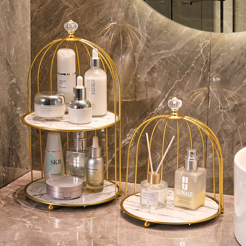 Vintage Birdcage Vanity Organizer