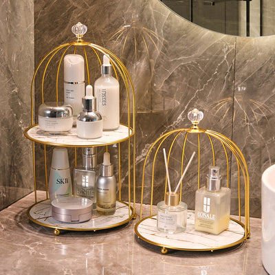 Vintage Birdcage Vanity Organizer