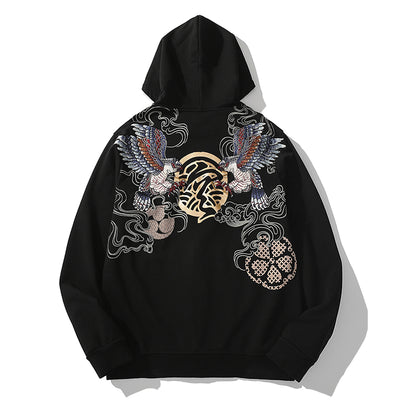 Men’s Animal-Print Zip-Up Hoodie