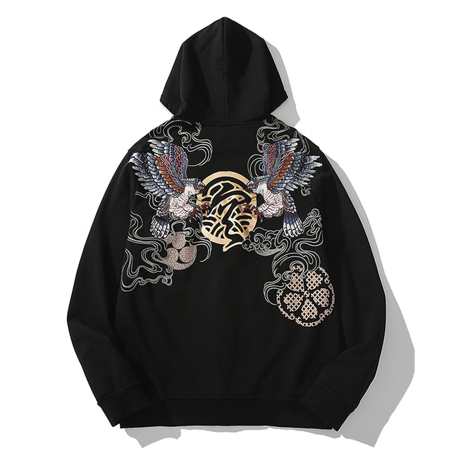 Men’s Animal-Print Zip-Up Hoodie