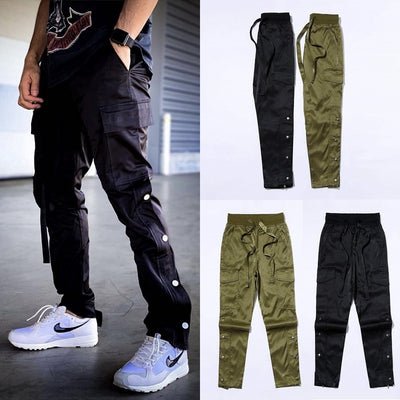 Men’s Button-Detail Cargo Pants