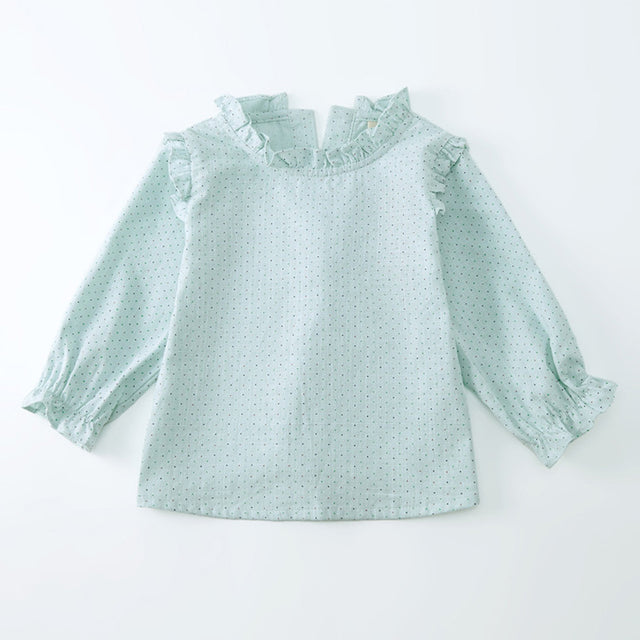 Girls’ Lace Linen Top