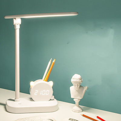 LED Desk Lamp with Clock