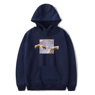 Men’s Loose-Fit Printed Hoodie