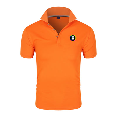 Unisex Striped Couple Polo