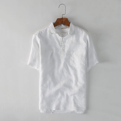 Men’s Linen Pullover Shirt