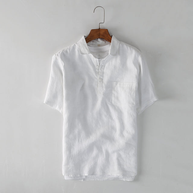Men’s Linen Pullover Shirt