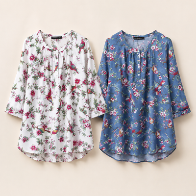 Printed Cotton-Linen Shirt