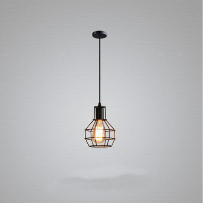 Industrial Cage Pendant Light