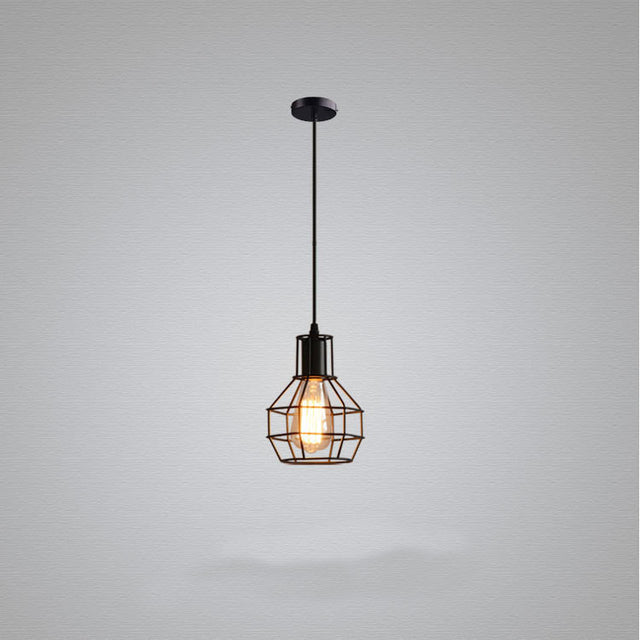 Industrial Cage Pendant Light