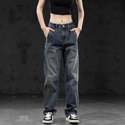 Wide-Leg Loose-Fit Jeans