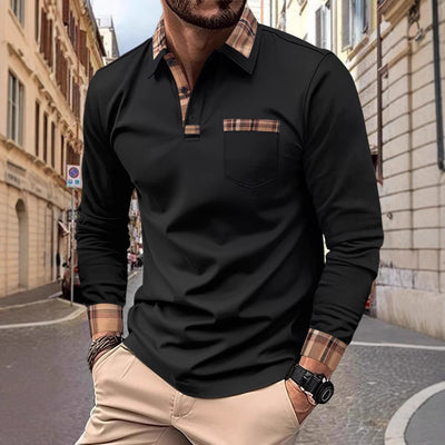 Men’s Casual Solid Polo Shirt