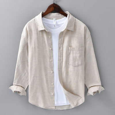 Casual Cotton-Linen Shirt