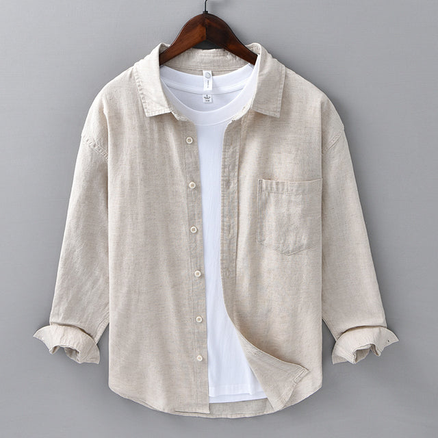 Casual Cotton-Linen Shirt