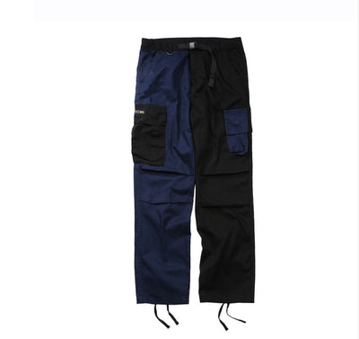 Contrast-Pocket Cargo Pants