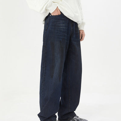 Men’s Vintage Ripped Straight-Leg Jeans