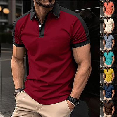 Men’s Solid-Color Business Polo Collection