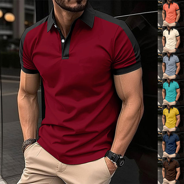 Men’s Solid-Color Business Polo Collection