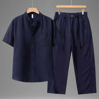 Men’s Linen Shirt & Trouser Set