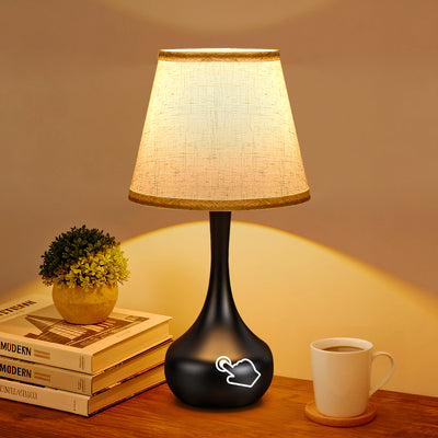 Compact Touch Bedside Lamp Set