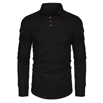 Men’s Cotton-Linen Long-Sleeve Shirt