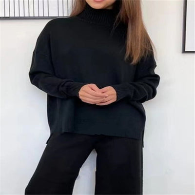 Women’s Knit Turtleneck Lounge Set