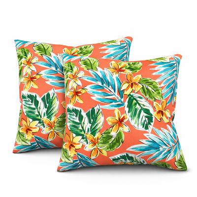 Coral Outdoor Pillow Cover Set