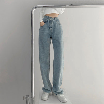 Men’s Ripped Straight-Leg Jeans