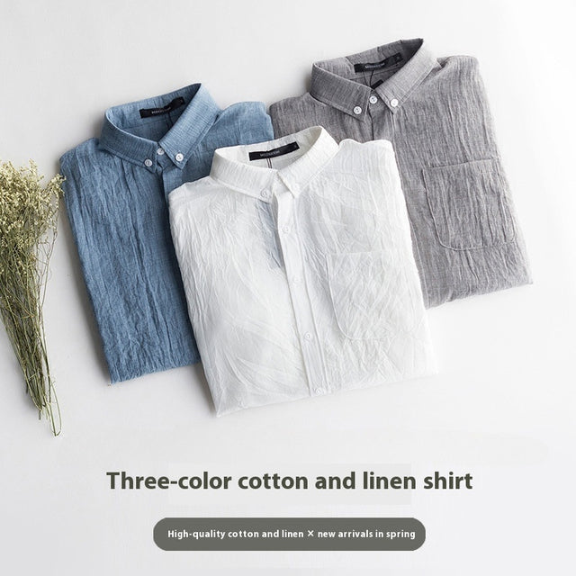 Lightweight Linen Long-Sleeve Shirt