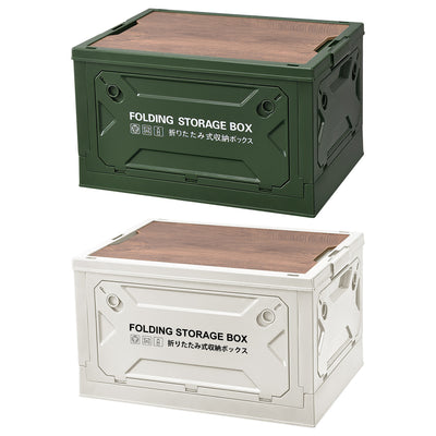 Collapsible Rolling Storage Box with Lid