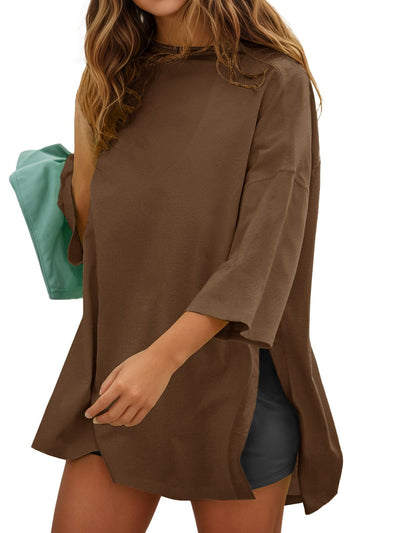 Oversized Side-Slit Tee