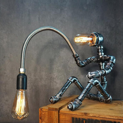 Industrial Pipe Table Lamp
