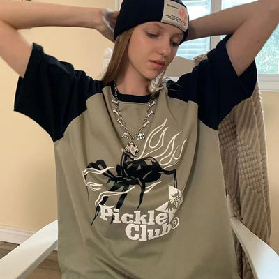 Vintage Letter Graphic Tee