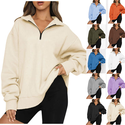 Women’s Half-Zip Pullover Sweatshirt