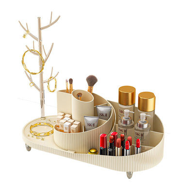 360° Rotating Makeup & Jewelry Organizer