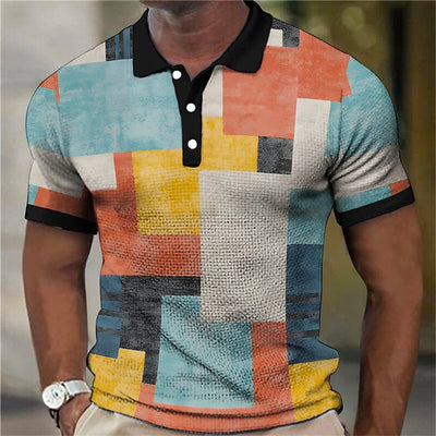 Men’s 3D Plaid Polo Collection