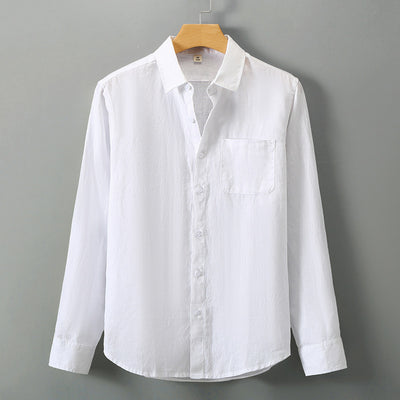 Relaxed Linen Long-Sleeve Shirt