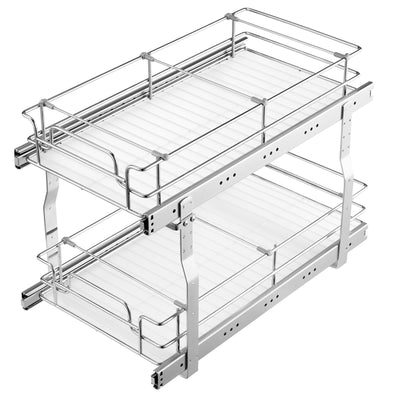 2-Tier Wire Pull-Out Cabinet Organizer