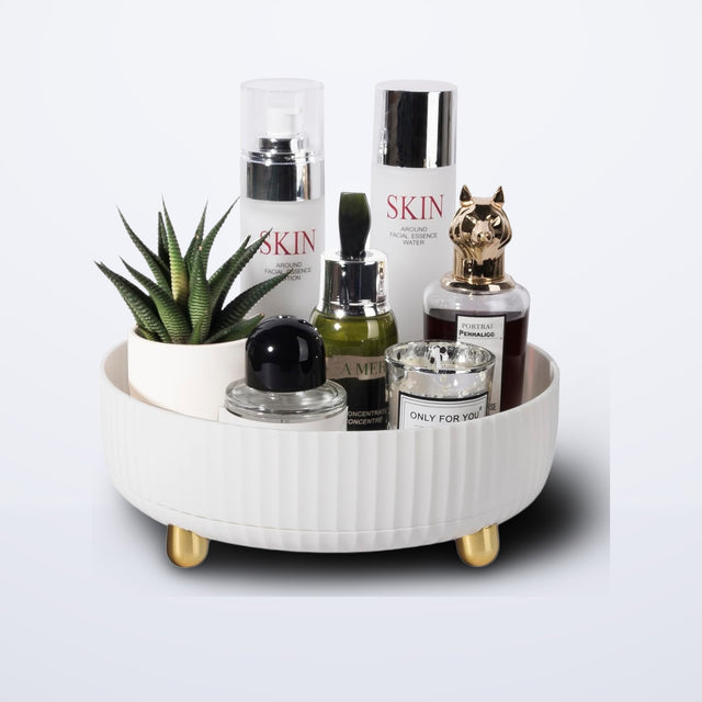 360° Rotating Cosmetic Organizer Tray