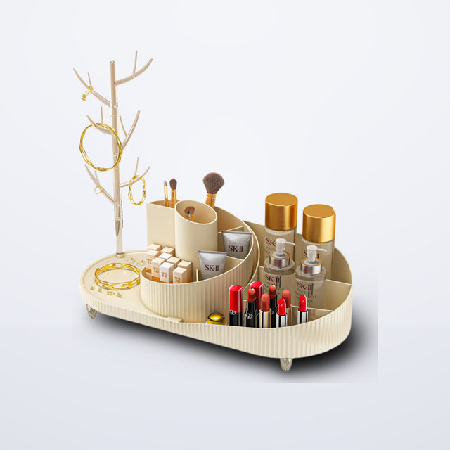 360° Rotating Makeup & Jewelry Organizer
